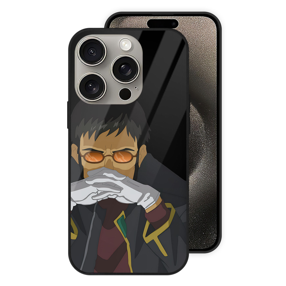 （画像用） EVA 新世紀エヴァンゲリオン 【iPhone15Pro対応】スマホケース 耐衝撃＆黄変防止 背面ガラス