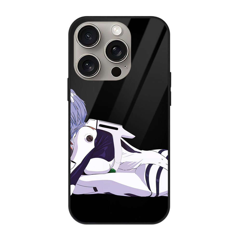 （画像用） EVA 新世紀エヴァンゲリオン 【iPhone15Pro対応】スマホケース 耐衝撃＆黄変防止 背面ガラス
