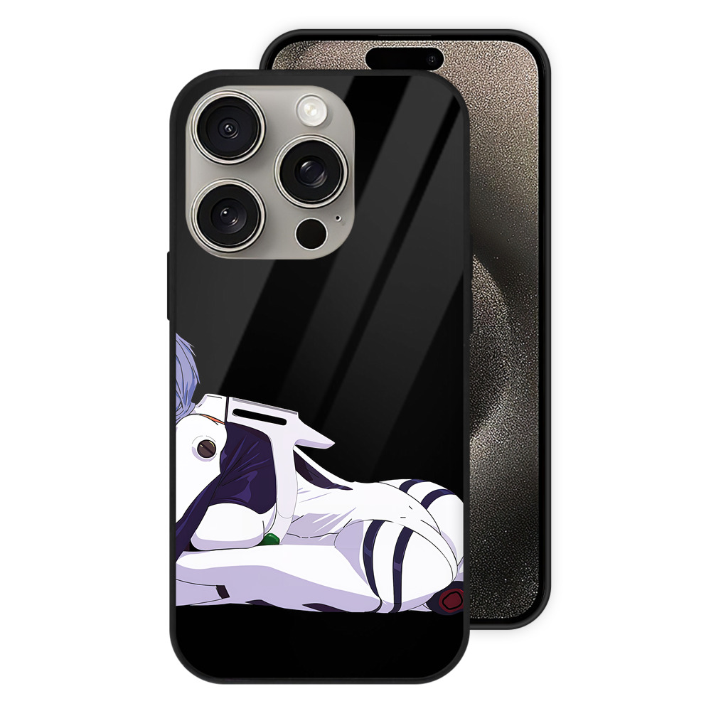 （画像用） EVA 新世紀エヴァンゲリオン 【iPhone15Pro対応】スマホケース 耐衝撃＆黄変防止 背面ガラス
