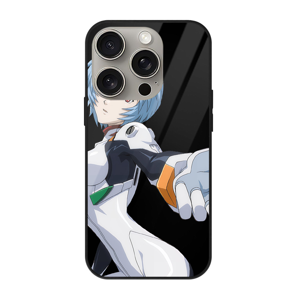 （画像用） EVA 新世紀エヴァンゲリオン 【iPhone15Pro対応】スマホケース 耐衝撃＆黄変防止 背面ガラス