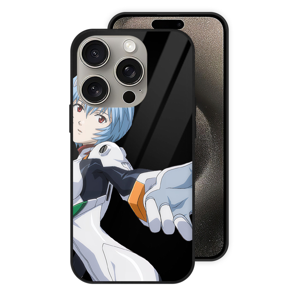 （画像用） EVA 新世紀エヴァンゲリオン 【iPhone15Pro対応】スマホケース 耐衝撃＆黄変防止 背面ガラス