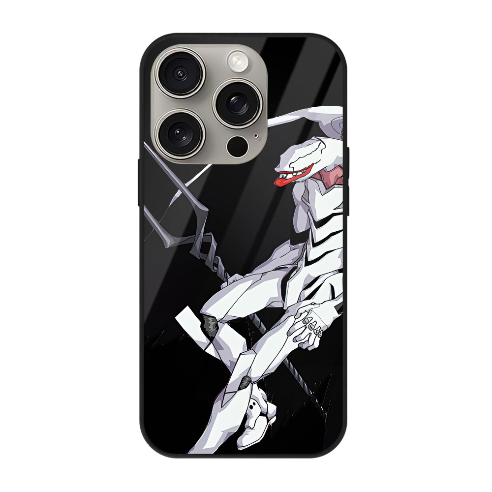 （画像用） EVA 新世紀エヴァンゲリオン 【iPhone15Pro対応】スマホケース 耐衝撃＆黄変防止 背面ガラス