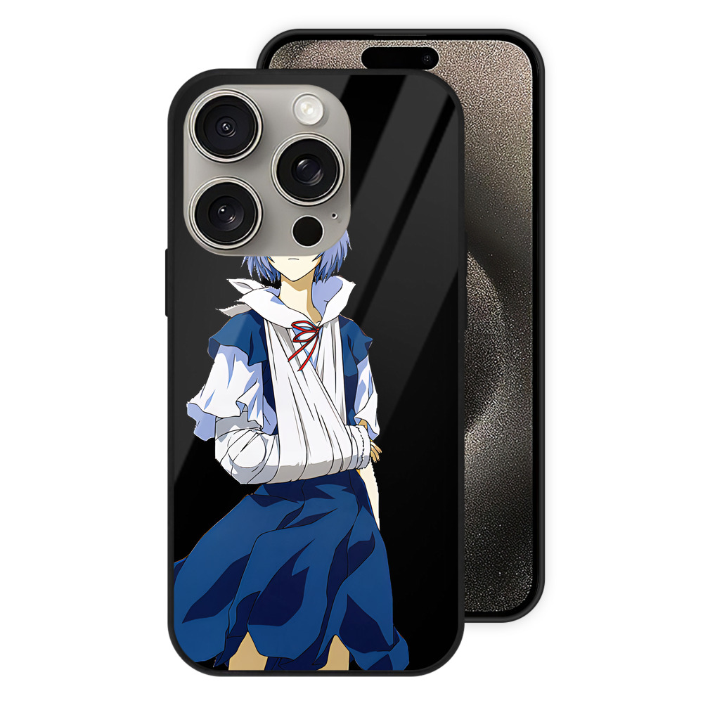 （画像用） EVA 新世紀エヴァンゲリオン 【iPhone15Pro対応】スマホケース 耐衝撃＆黄変防止 背面ガラス