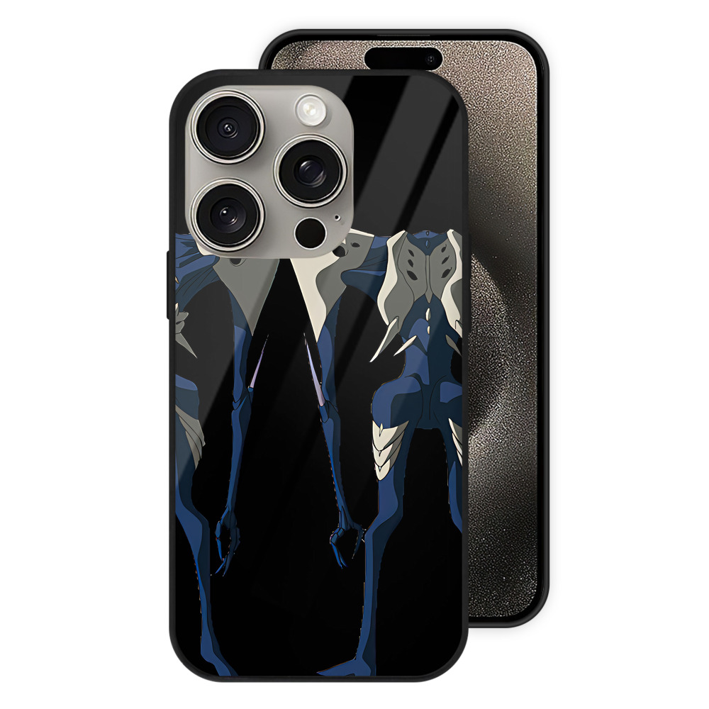 （画像用） EVA 新世紀エヴァンゲリオン 【iPhone15Pro対応】スマホケース 耐衝撃＆黄変防止 背面ガラス