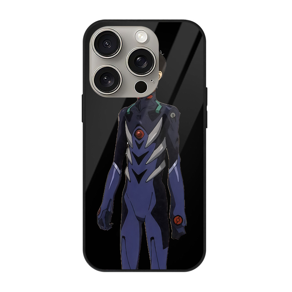 （画像用） EVA 新世紀エヴァンゲリオン 【iPhone15Pro対応】スマホケース 耐衝撃＆黄変防止 背面ガラス