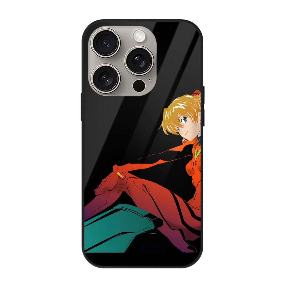 （画像用） EVA 新世紀エヴァンゲリオン 【iPhone15Pro対応】スマホケース 耐衝撃＆黄変防止 背面ガラス