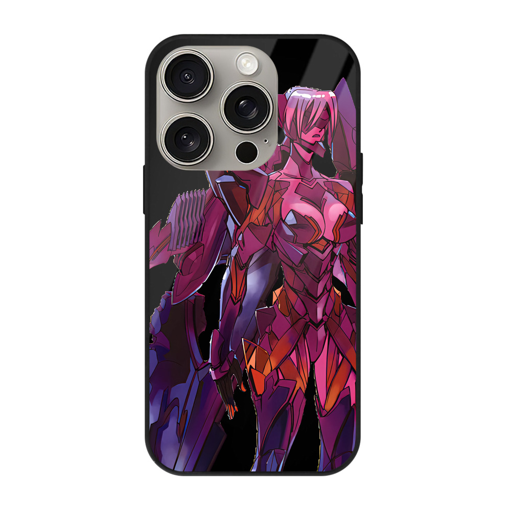 （画像用） EVA 新世紀エヴァンゲリオン 【iPhone15Pro対応】スマホケース 耐衝撃＆黄変防止 背面ガラス
