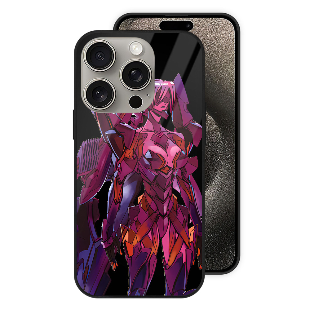（画像用） EVA 新世紀エヴァンゲリオン 【iPhone15Pro対応】スマホケース 耐衝撃＆黄変防止 背面ガラス