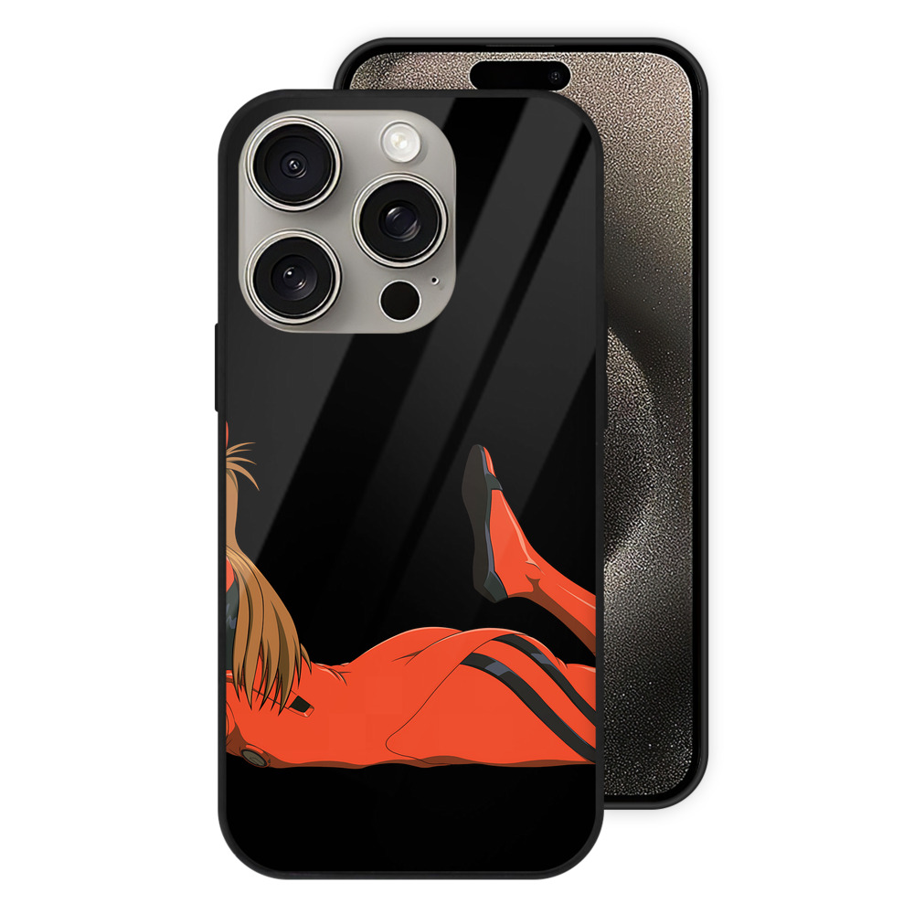 （画像用） EVA 新世紀エヴァンゲリオン 【iPhone15Pro対応】スマホケース 耐衝撃＆黄変防止 背面ガラス