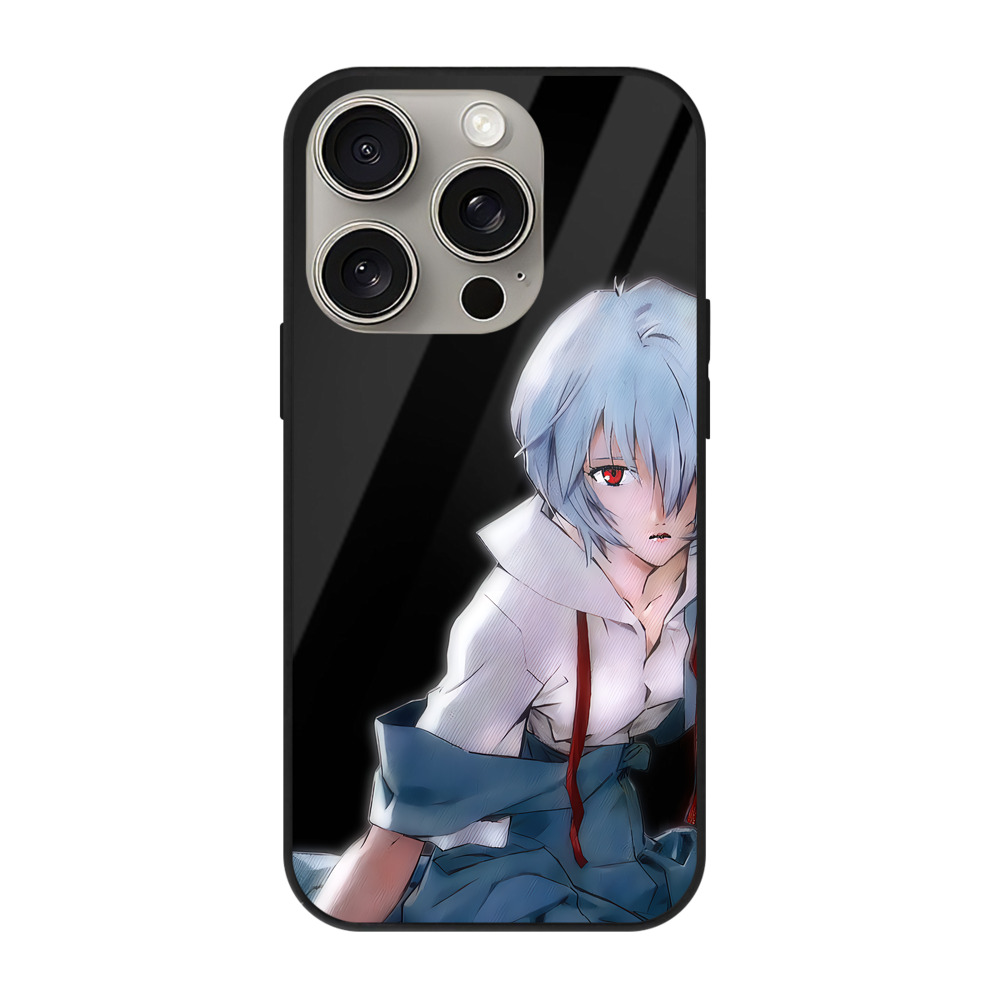 （画像用） EVA 新世紀エヴァンゲリオン 【iPhone15Pro対応】スマホケース 耐衝撃＆黄変防止 背面ガラス
