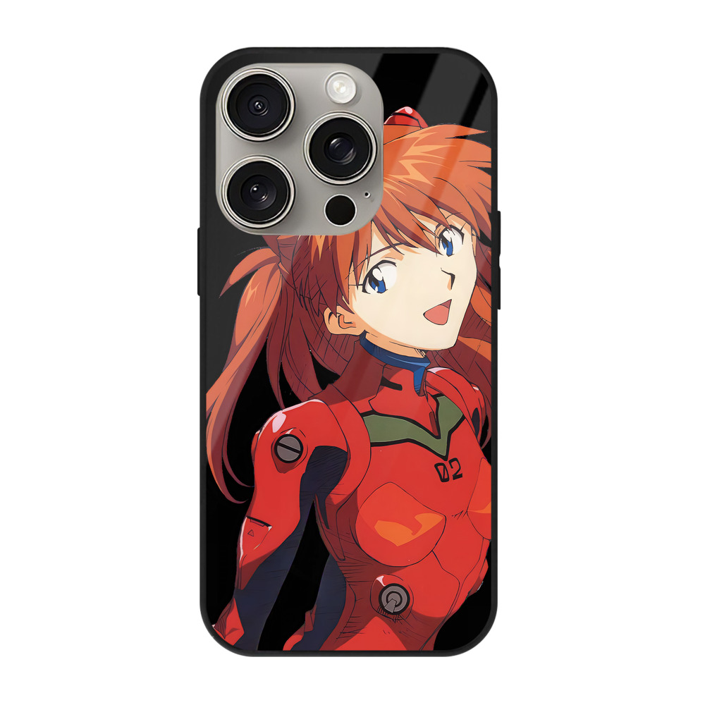 （画像用） EVA 新世紀エヴァンゲリオン 【iPhone15Pro対応】スマホケース 耐衝撃＆黄変防止 背面ガラス