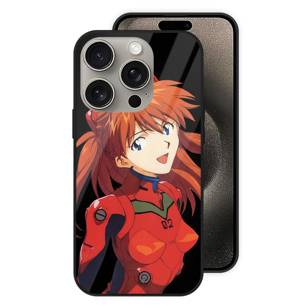 （画像用） EVA 新世紀エヴァンゲリオン 【iPhone15Pro対応】スマホケース 耐衝撃＆黄変防止 背面ガラス