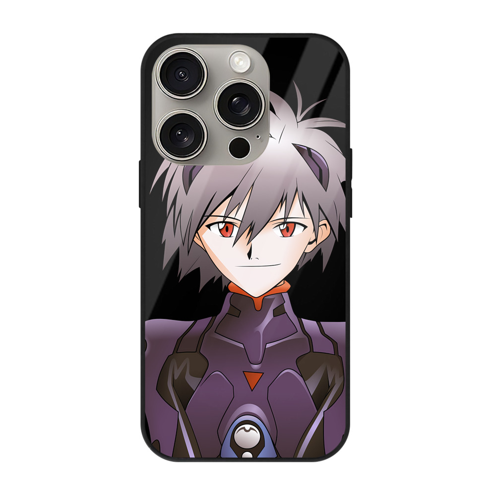 （画像用） EVA 新世紀エヴァンゲリオン 【iPhone15Pro対応】スマホケース 耐衝撃＆黄変防止 背面ガラス