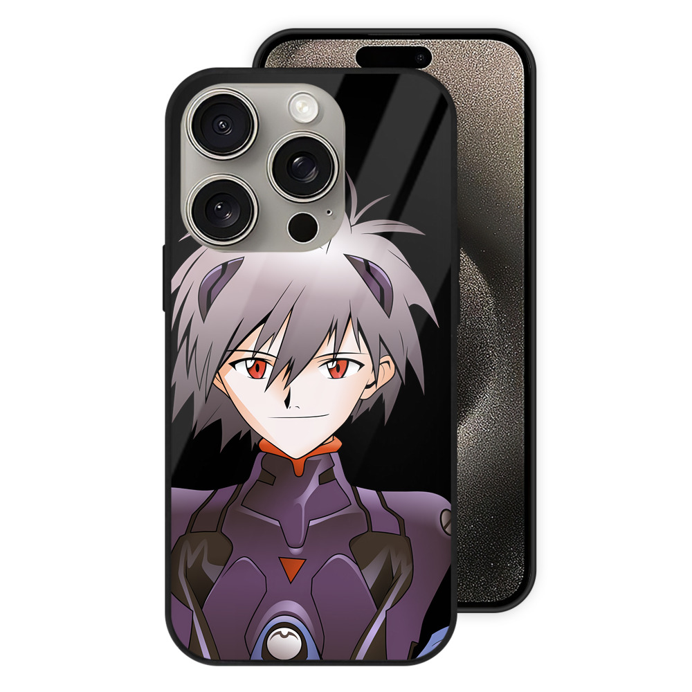 （画像用） EVA 新世紀エヴァンゲリオン 【iPhone15Pro対応】スマホケース 耐衝撃＆黄変防止 背面ガラス