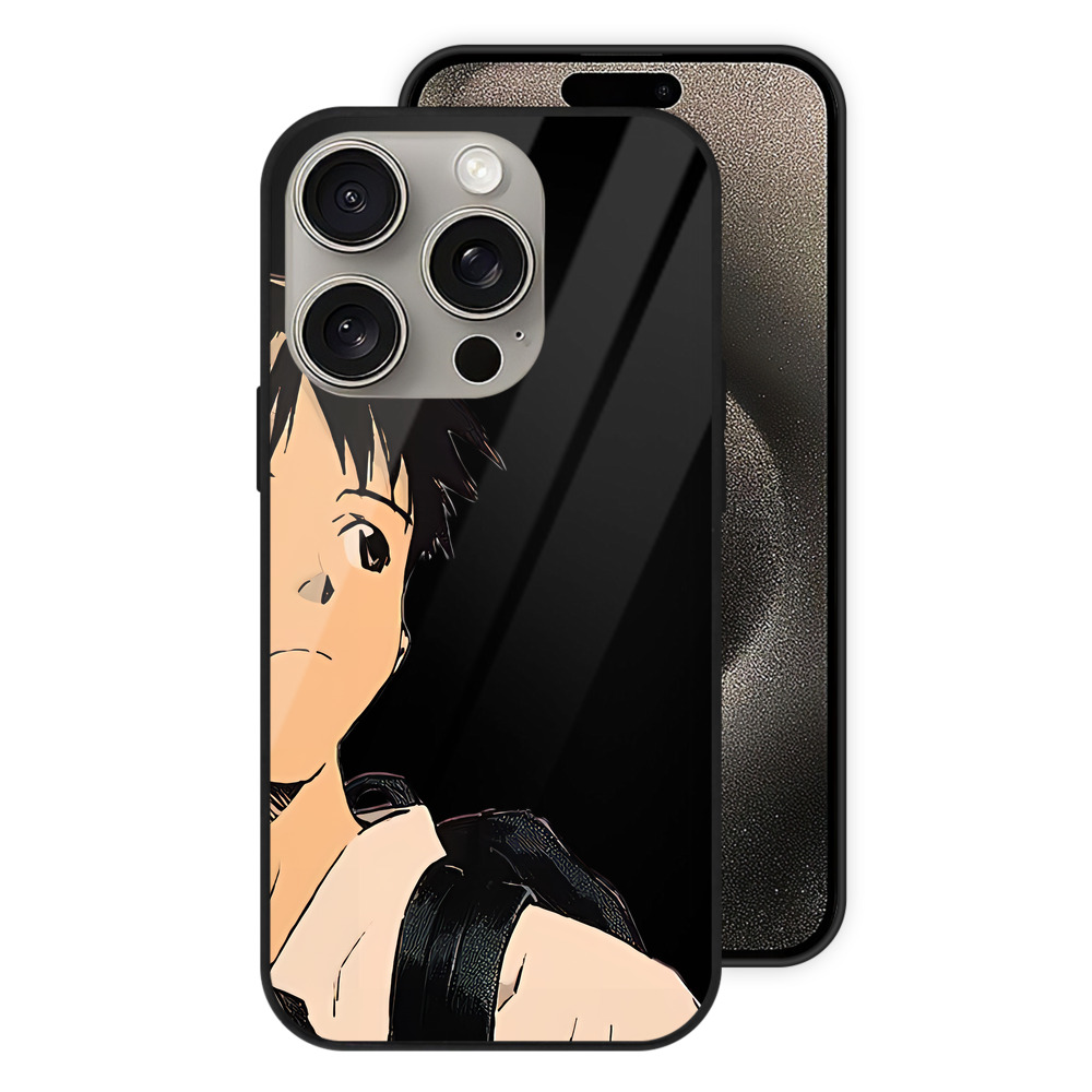 （画像用） EVA 新世紀エヴァンゲリオン 【iPhone15Pro対応】スマホケース 耐衝撃＆黄変防止 背面ガラス