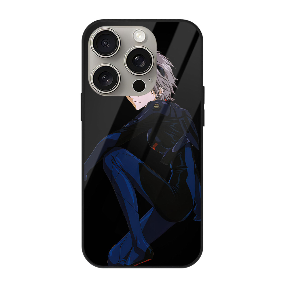 （画像用） EVA 新世紀エヴァンゲリオン 【iPhone15Pro対応】スマホケース 耐衝撃＆黄変防止 背面ガラス