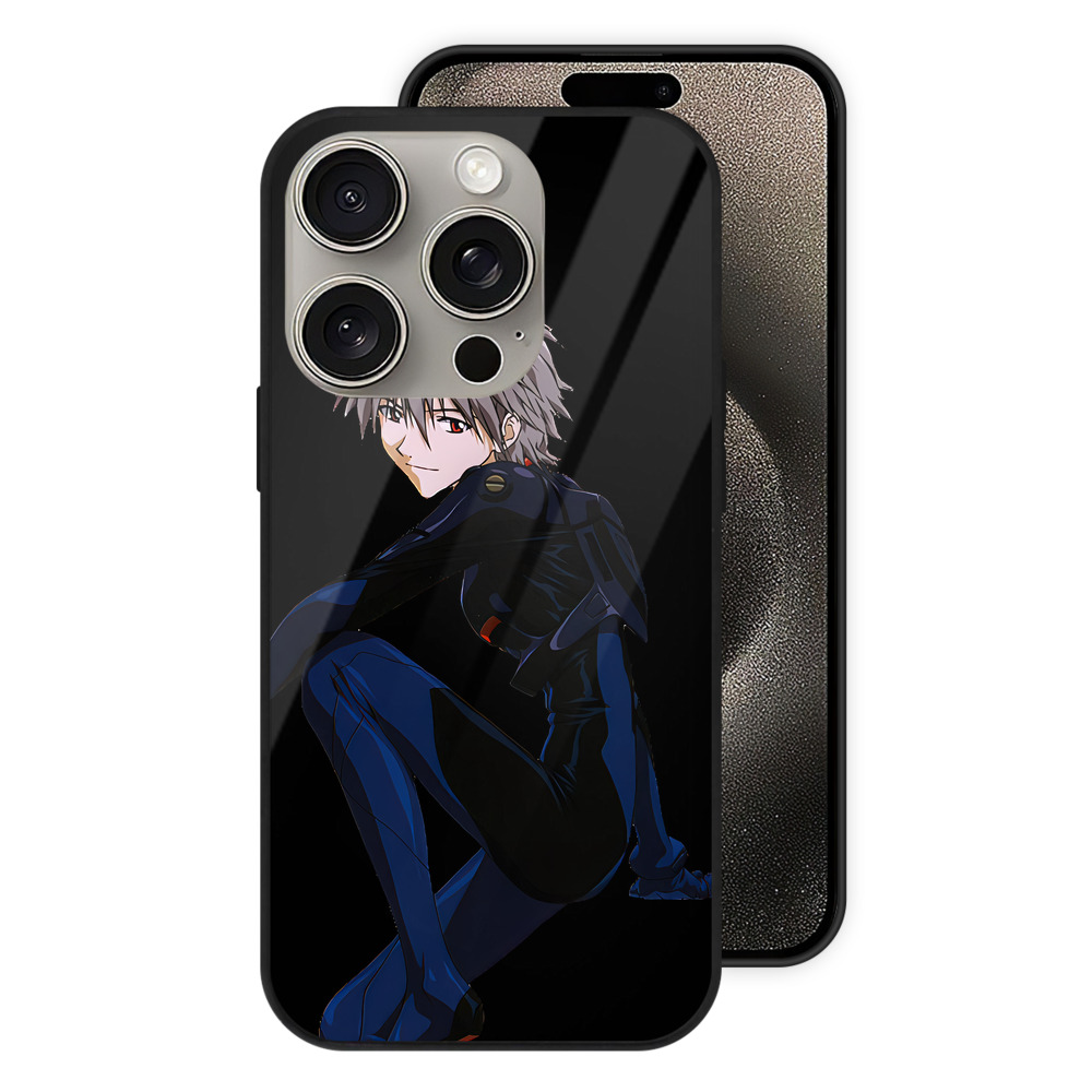 （画像用） EVA 新世紀エヴァンゲリオン 【iPhone15Pro対応】スマホケース 耐衝撃＆黄変防止 背面ガラス