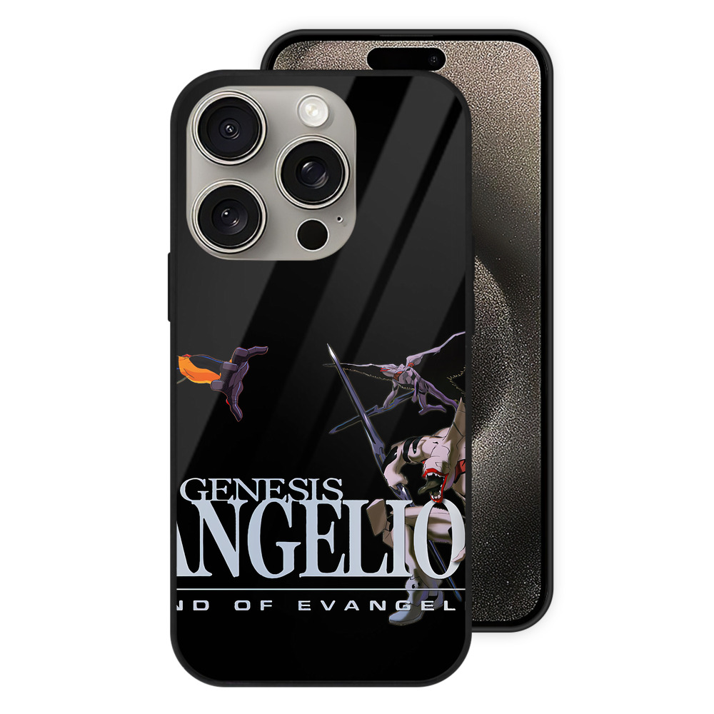 （画像用） EVA 新世紀エヴァンゲリオン 【iPhone15Pro対応】スマホケース 耐衝撃＆黄変防止 背面ガラス