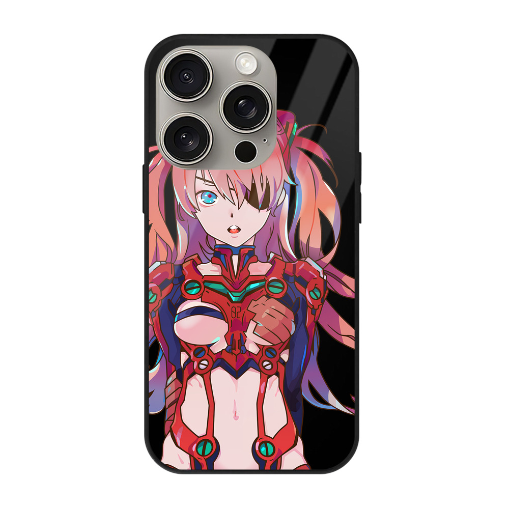 （画像用） EVA 新世紀エヴァンゲリオン 【iPhone15Pro対応】スマホケース 耐衝撃＆黄変防止 背面ガラス