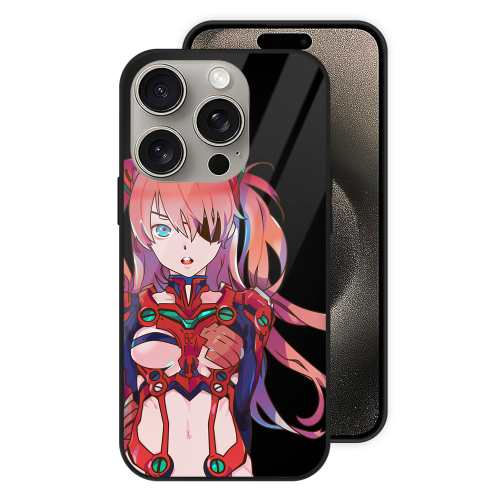 （画像用） EVA 新世紀エヴァンゲリオン 【iPhone15Pro対応】スマホケース 耐衝撃＆黄変防止 背面ガラス