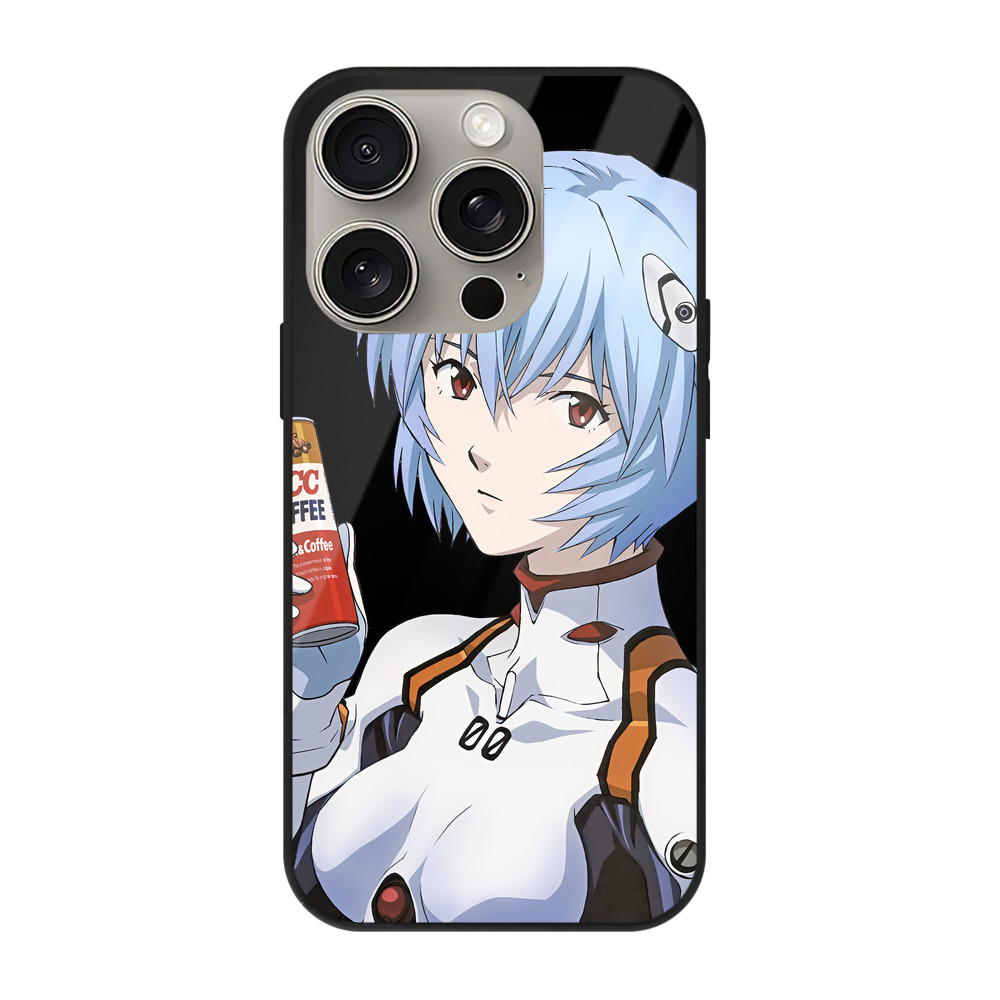 （画像用） EVA 新世紀エヴァンゲリオン 【iPhone15Pro対応】スマホケース 耐衝撃＆黄変防止 背面ガラス