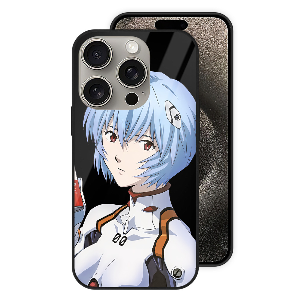 （画像用） EVA 新世紀エヴァンゲリオン 【iPhone15Pro対応】スマホケース 耐衝撃＆黄変防止 背面ガラス