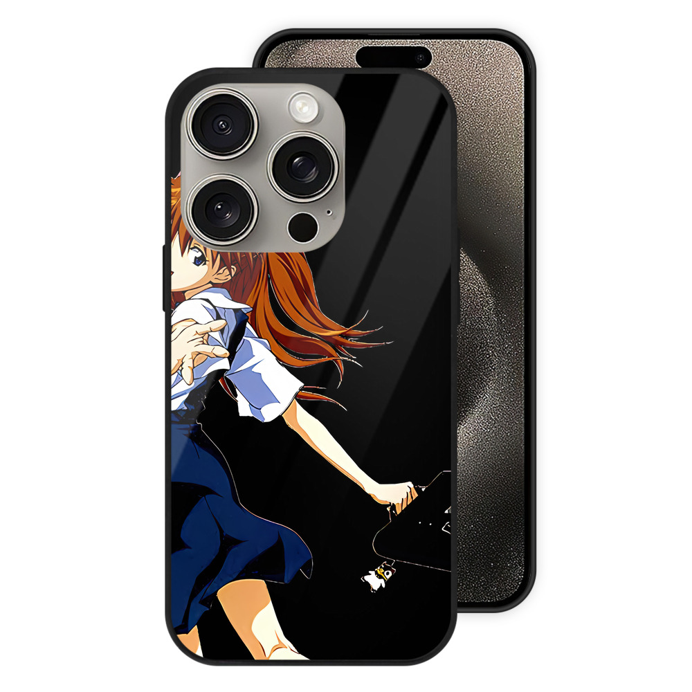 （画像用） EVA 新世紀エヴァンゲリオン 【iPhone15Pro対応】スマホケース 耐衝撃＆黄変防止 背面ガラス