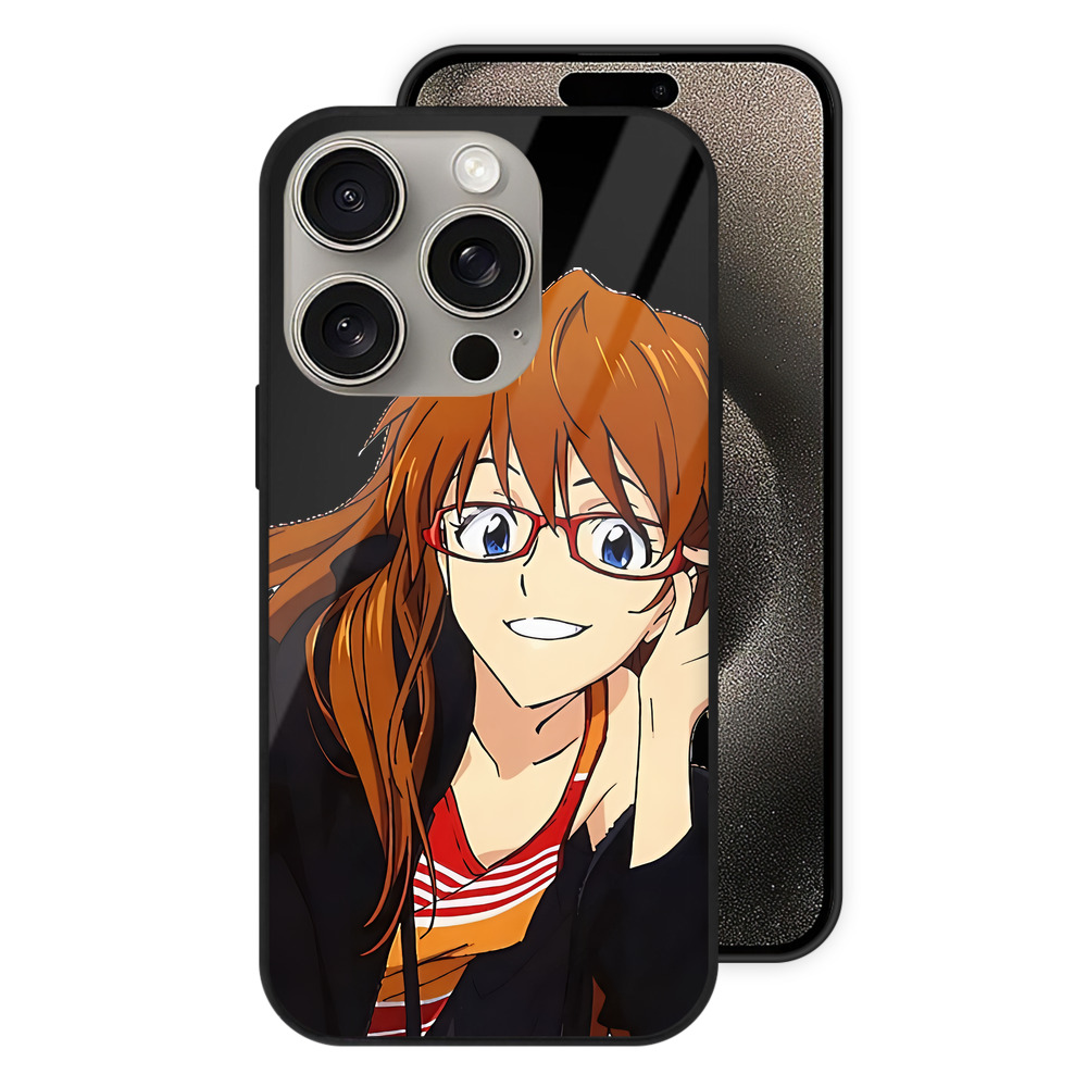 （画像用） EVA 新世紀エヴァンゲリオン 【iPhone15Pro対応】スマホケース 耐衝撃＆黄変防止 背面ガラス