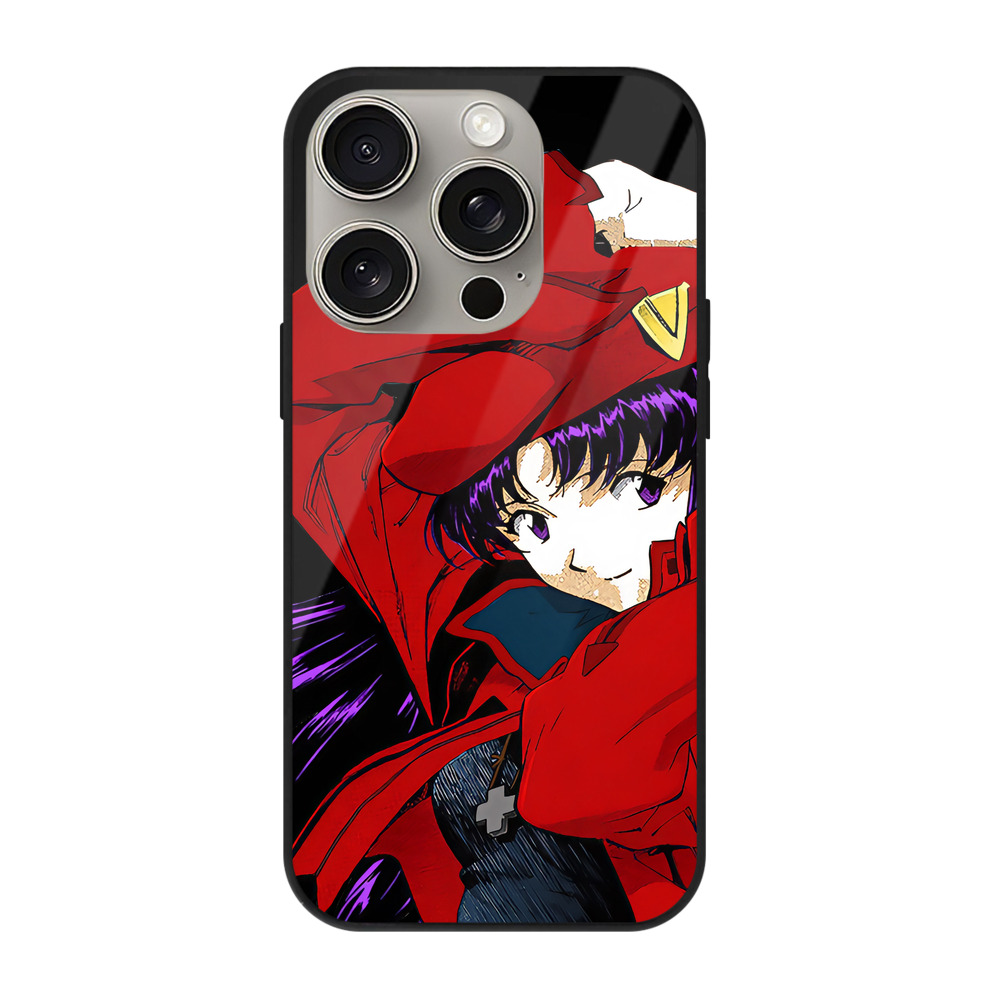 （画像用） EVA 新世紀エヴァンゲリオン 【iPhone15Pro対応】スマホケース 耐衝撃＆黄変防止 背面ガラス