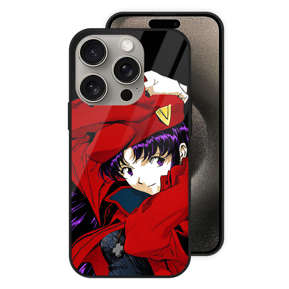 （画像用） EVA 新世紀エヴァンゲリオン 【iPhone15Pro対応】スマホケース 耐衝撃＆黄変防止 背面ガラス