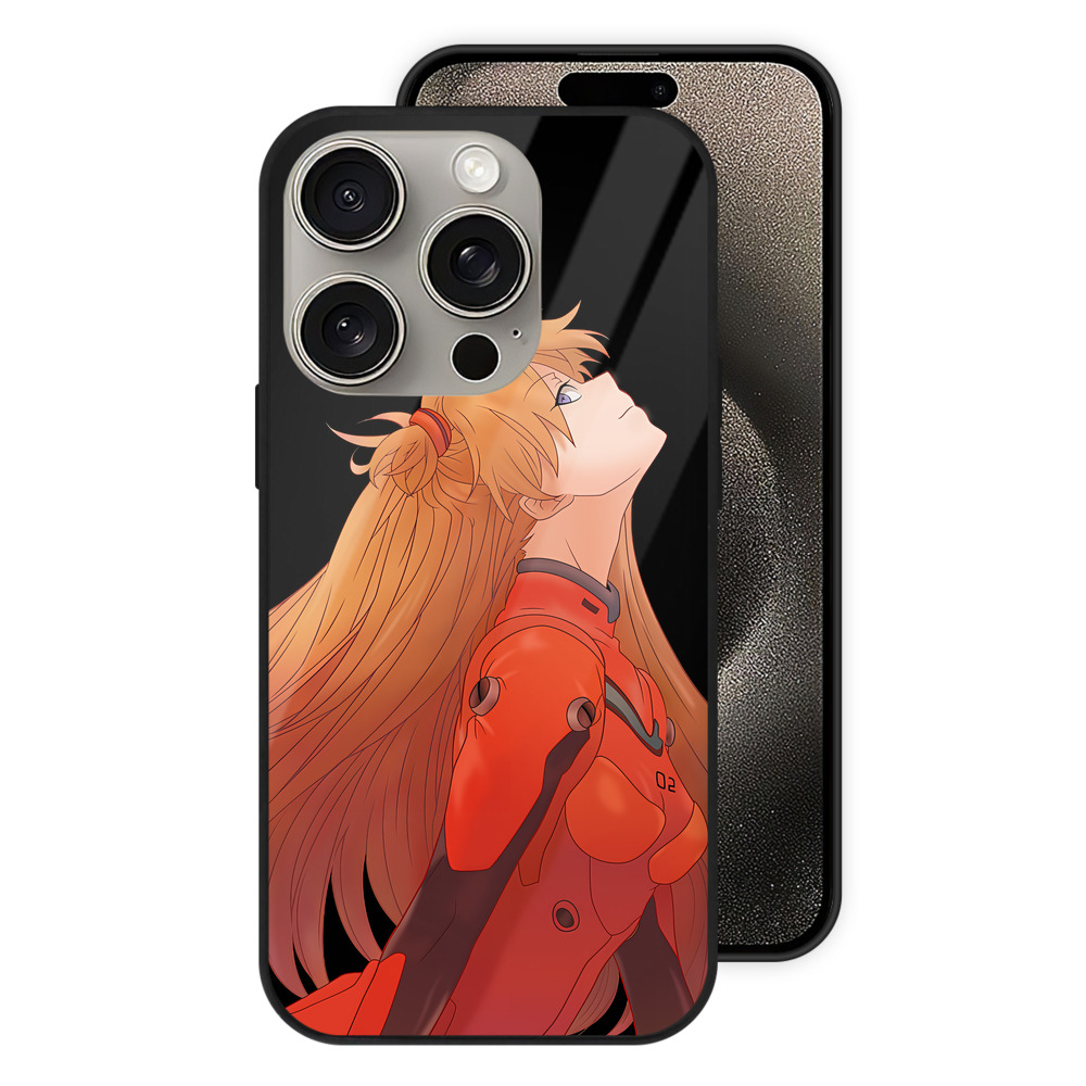 （画像用） EVA 新世紀エヴァンゲリオン 【iPhone15Pro対応】スマホケース 耐衝撃＆黄変防止 背面ガラス