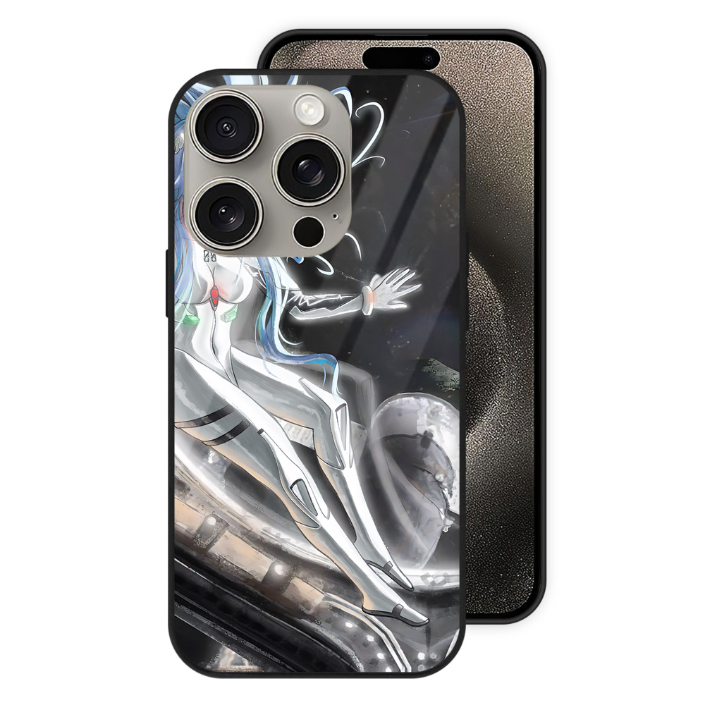 （画像用） EVA 新世紀エヴァンゲリオン 【iPhone15Pro対応】スマホケース 耐衝撃＆黄変防止 背面ガラス