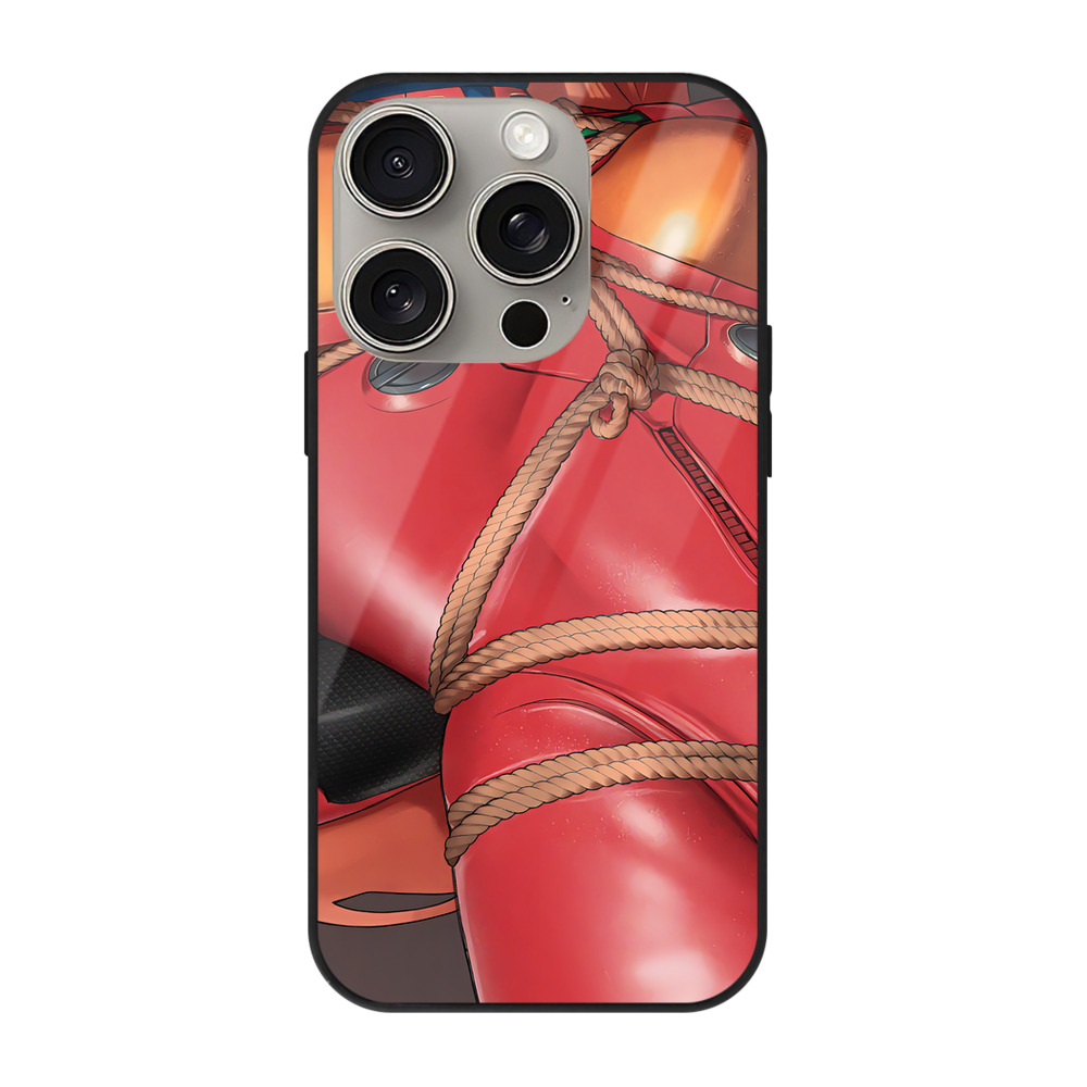 （画像用） EVA 新世紀エヴァンゲリオン 【iPhone15Pro対応】スマホケース 耐衝撃＆黄変防止 背面ガラス