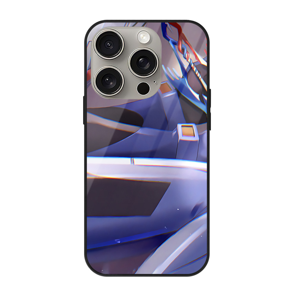（画像用） EVA 新世紀エヴァンゲリオン 【iPhone15Pro対応】スマホケース 耐衝撃＆黄変防止 背面ガラス