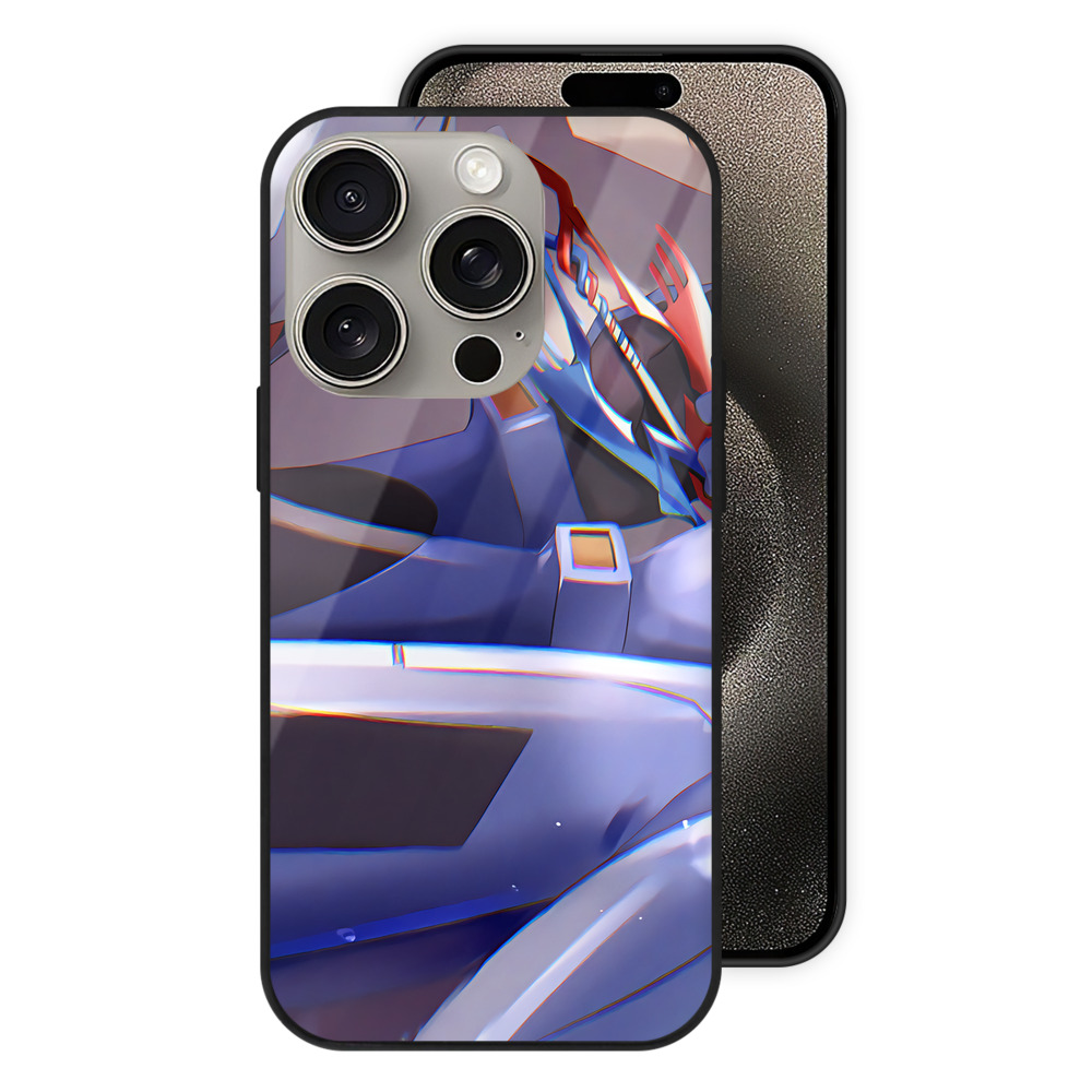 （画像用） EVA 新世紀エヴァンゲリオン 【iPhone15Pro対応】スマホケース 耐衝撃＆黄変防止 背面ガラス