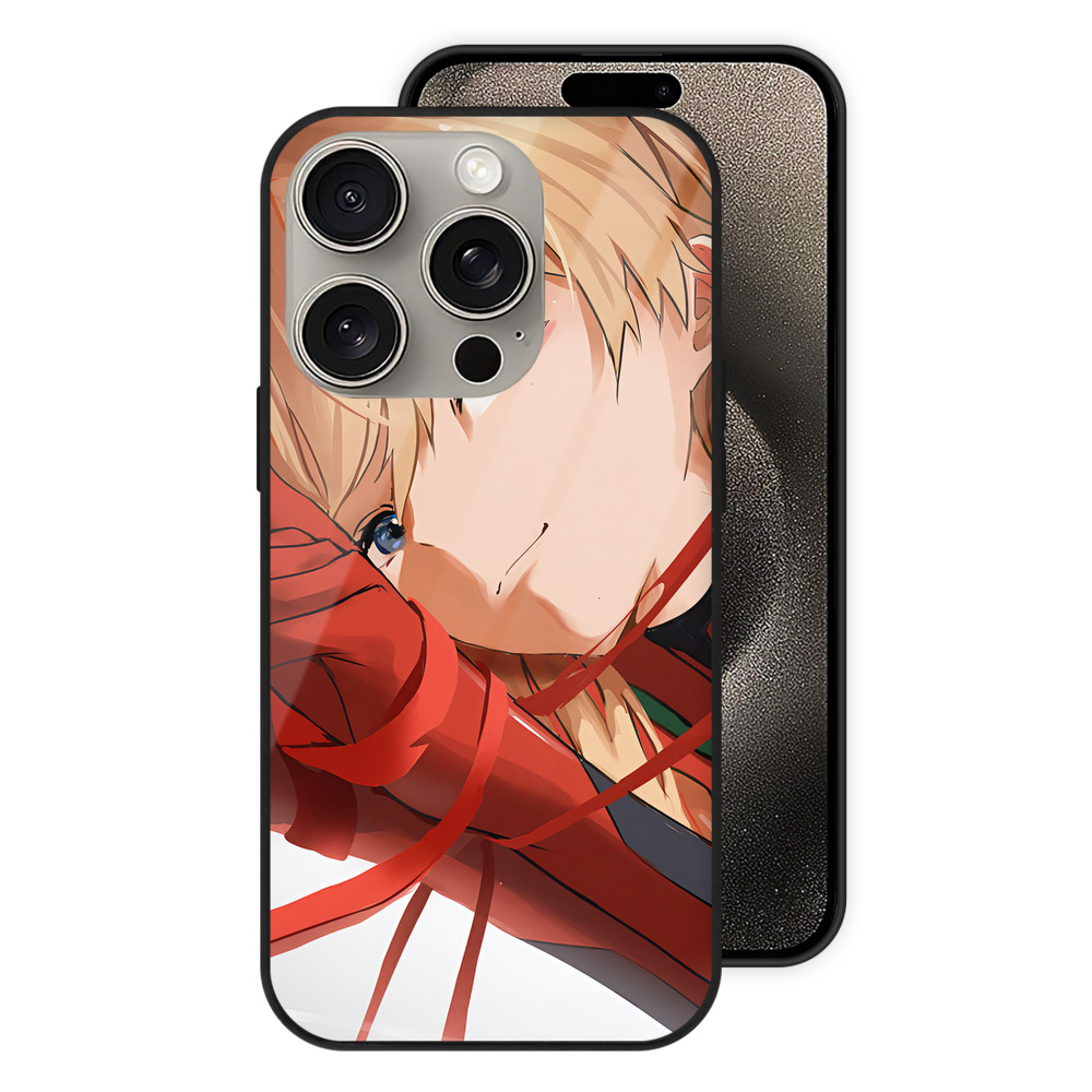 （画像用） EVA 新世紀エヴァンゲリオン 【iPhone15Pro対応】スマホケース 耐衝撃＆黄変防止 背面ガラス