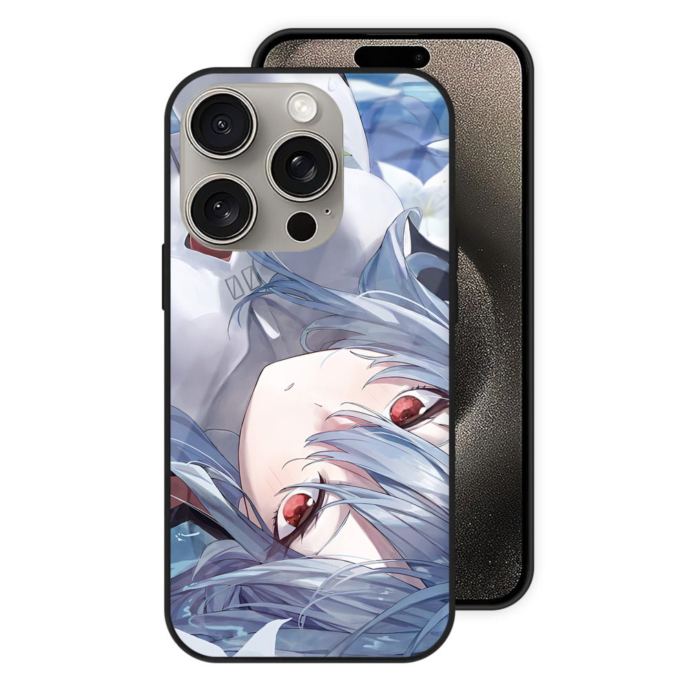 （画像用） EVA 新世紀エヴァンゲリオン 【iPhone15Pro対応】スマホケース 耐衝撃＆黄変防止 背面ガラス