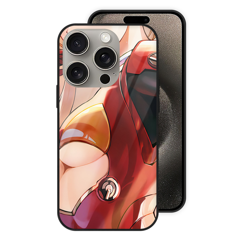 （画像用） EVA 新世紀エヴァンゲリオン 【iPhone15Pro対応】スマホケース 耐衝撃＆黄変防止 背面ガラス