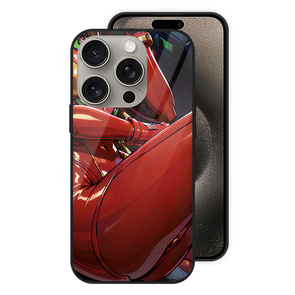 （画像用） EVA 新世紀エヴァンゲリオン 【iPhone15Pro対応】スマホケース 耐衝撃＆黄変防止 背面ガラス