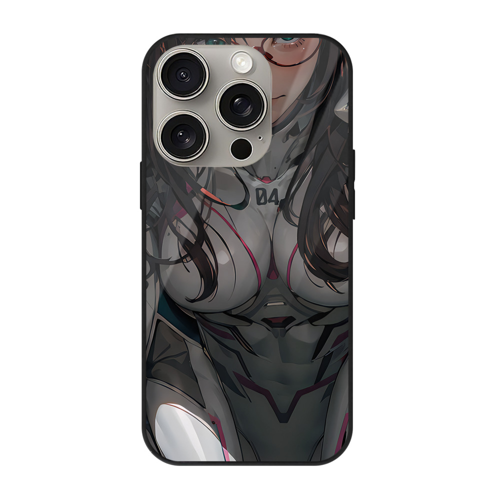 （画像用） EVA 新世紀エヴァンゲリオン 【iPhone15Pro対応】スマホケース 耐衝撃＆黄変防止 背面ガラス