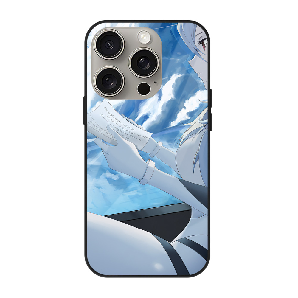 （画像用） EVA 新世紀エヴァンゲリオン 【iPhone15Pro対応】スマホケース 耐衝撃＆黄変防止 背面ガラス