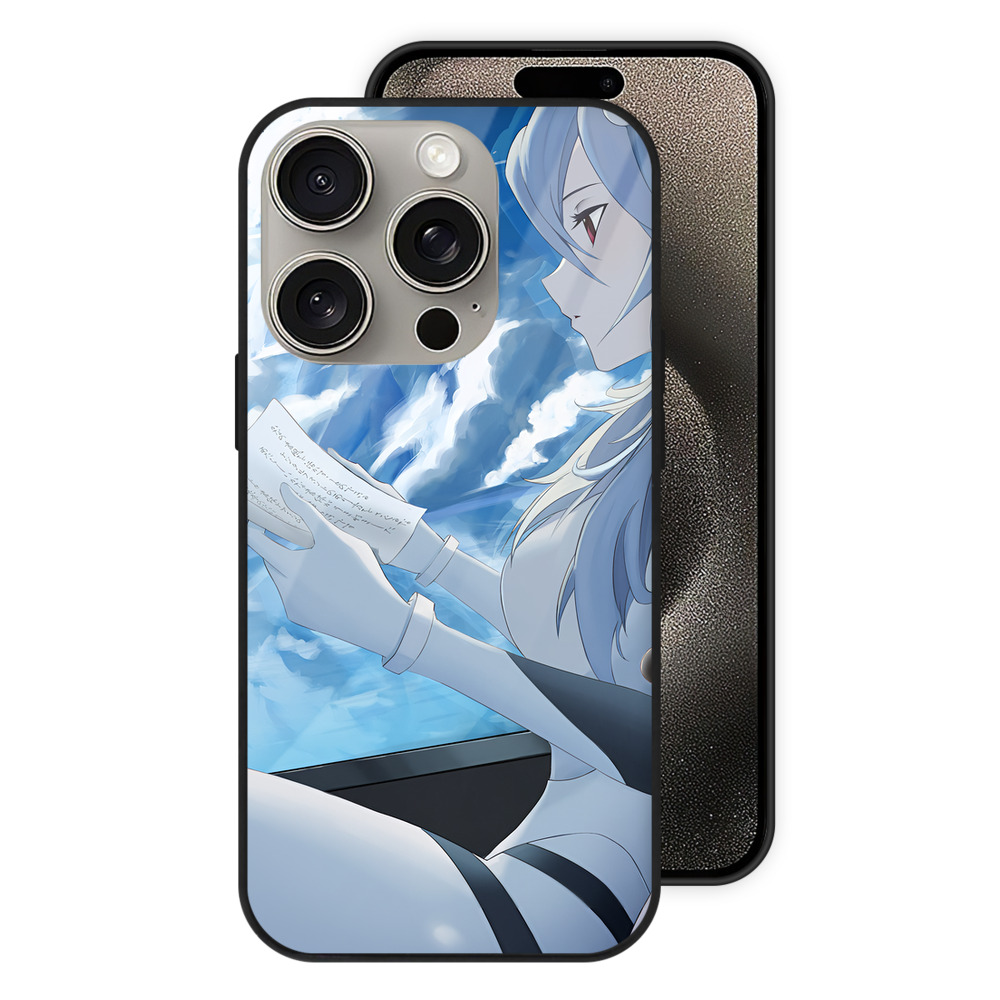 （画像用） EVA 新世紀エヴァンゲリオン 【iPhone15Pro対応】スマホケース 耐衝撃＆黄変防止 背面ガラス