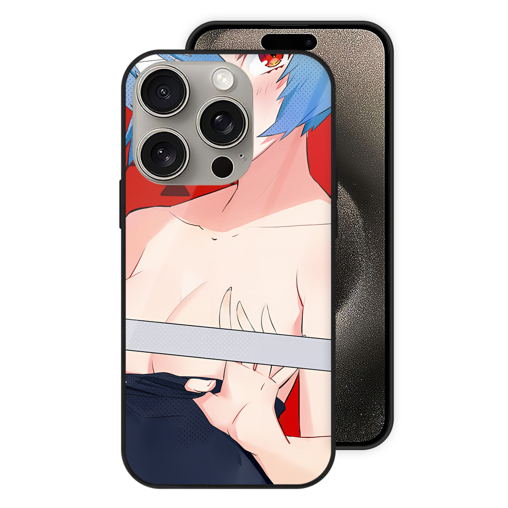 （画像用） EVA 新世紀エヴァンゲリオン 【iPhone15Pro対応】スマホケース 耐衝撃＆黄変防止 背面ガラス