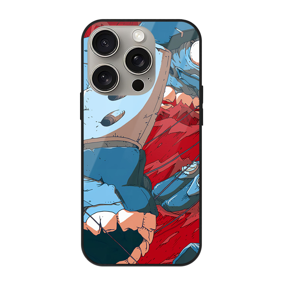 （画像用） EVA 新世紀エヴァンゲリオン 【iPhone15Pro対応】スマホケース 耐衝撃＆黄変防止 背面ガラス