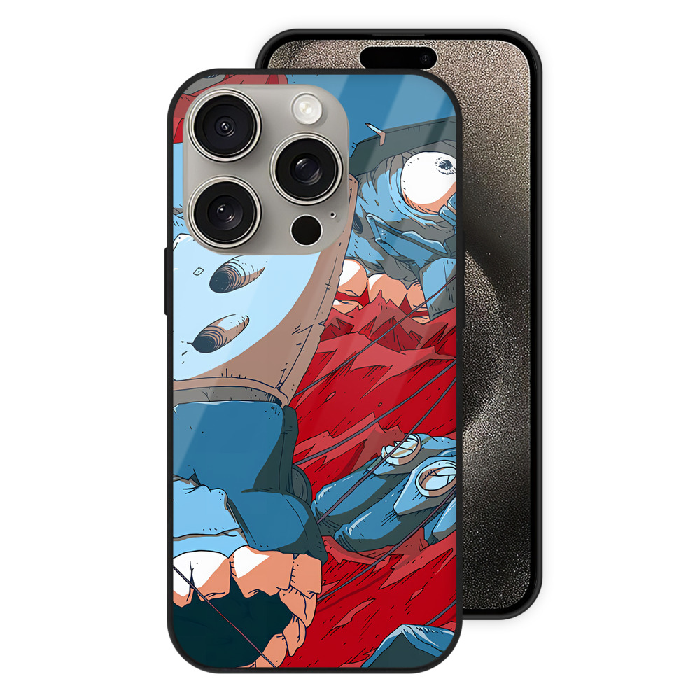 （画像用） EVA 新世紀エヴァンゲリオン 【iPhone15Pro対応】スマホケース 耐衝撃＆黄変防止 背面ガラス