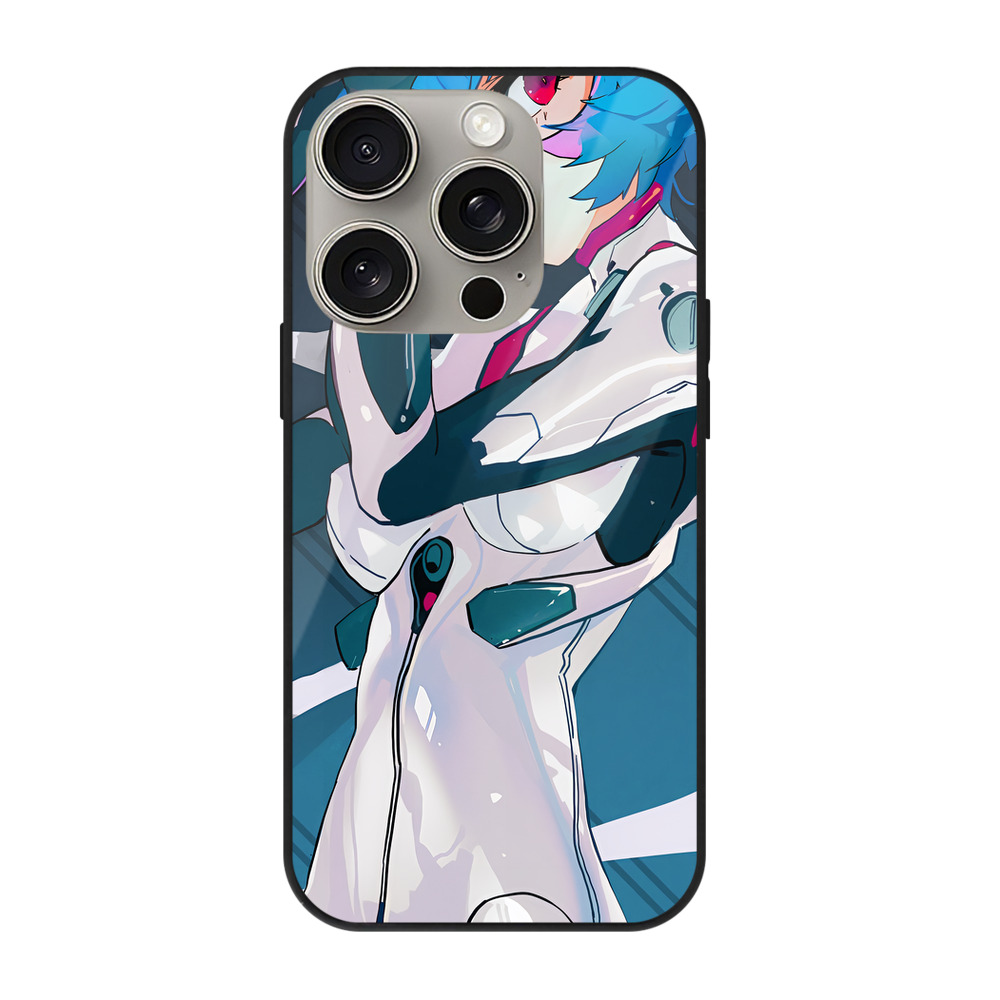 （画像用） EVA 新世紀エヴァンゲリオン 【iPhone15Pro対応】スマホケース 耐衝撃＆黄変防止 背面ガラス