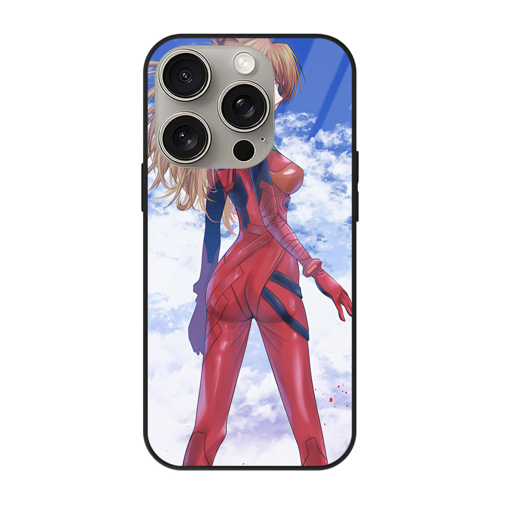 （画像用） EVA 新世紀エヴァンゲリオン 【iPhone15Pro対応】スマホケース 耐衝撃＆黄変防止 背面ガラス