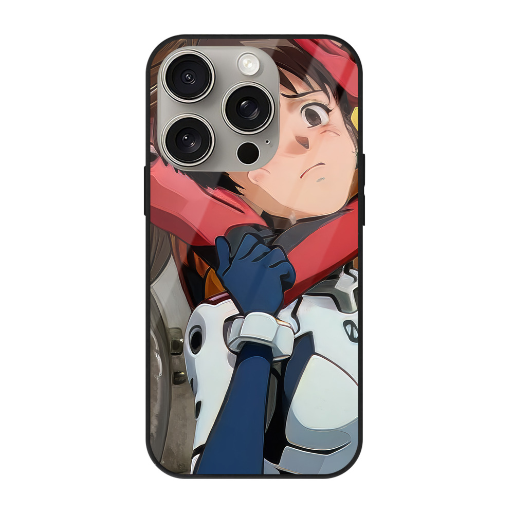 （画像用） EVA 新世紀エヴァンゲリオン 【iPhone15Pro対応】スマホケース 耐衝撃＆黄変防止 背面ガラス