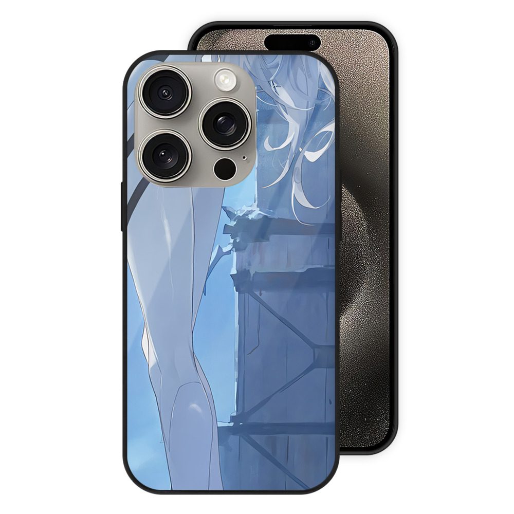 （画像用） EVA 新世紀エヴァンゲリオン 【iPhone15Pro対応】スマホケース 耐衝撃＆黄変防止 背面ガラス
