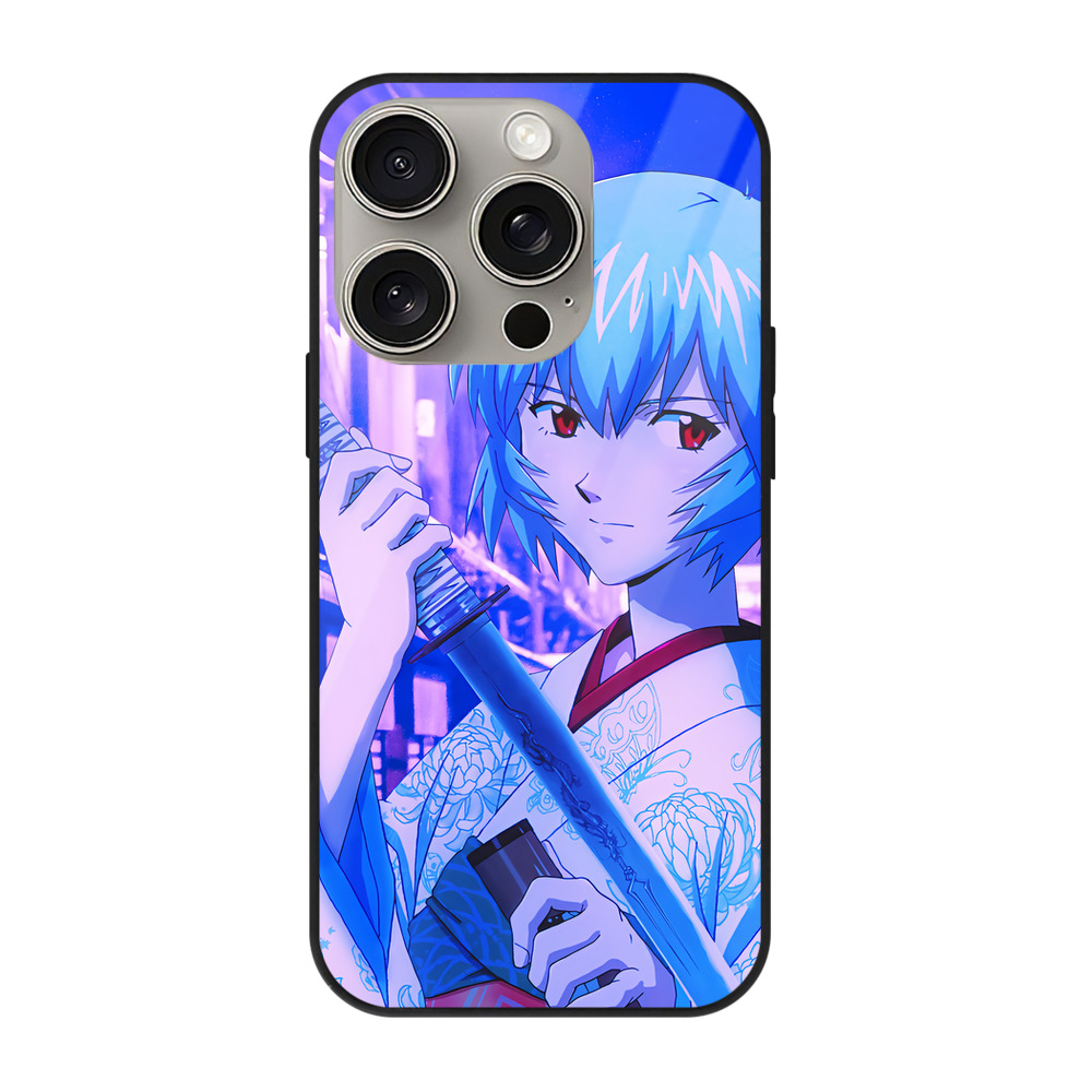 （画像用） EVA 新世紀エヴァンゲリオン 【iPhone15Pro対応】スマホケース 耐衝撃＆黄変防止 背面ガラス